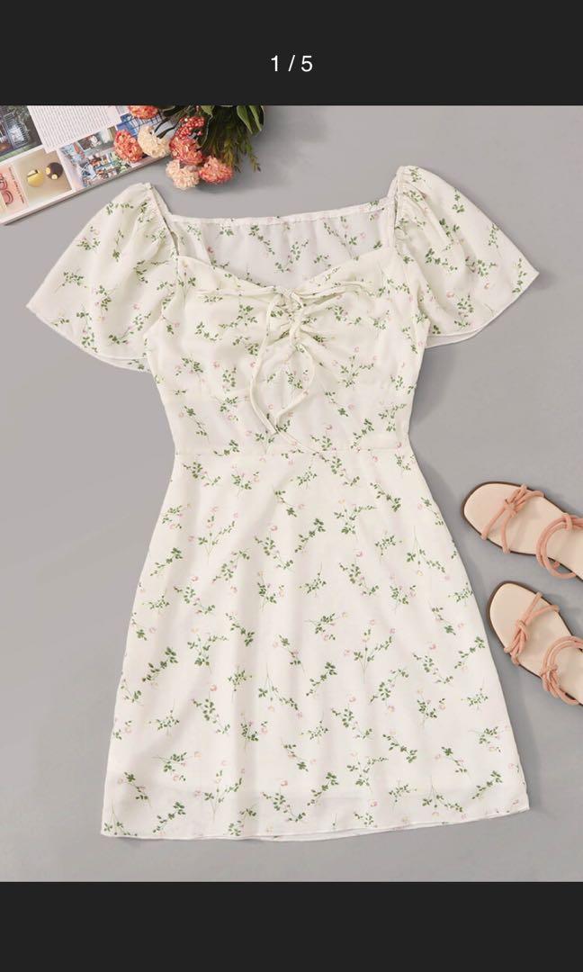 shein floral print dress
