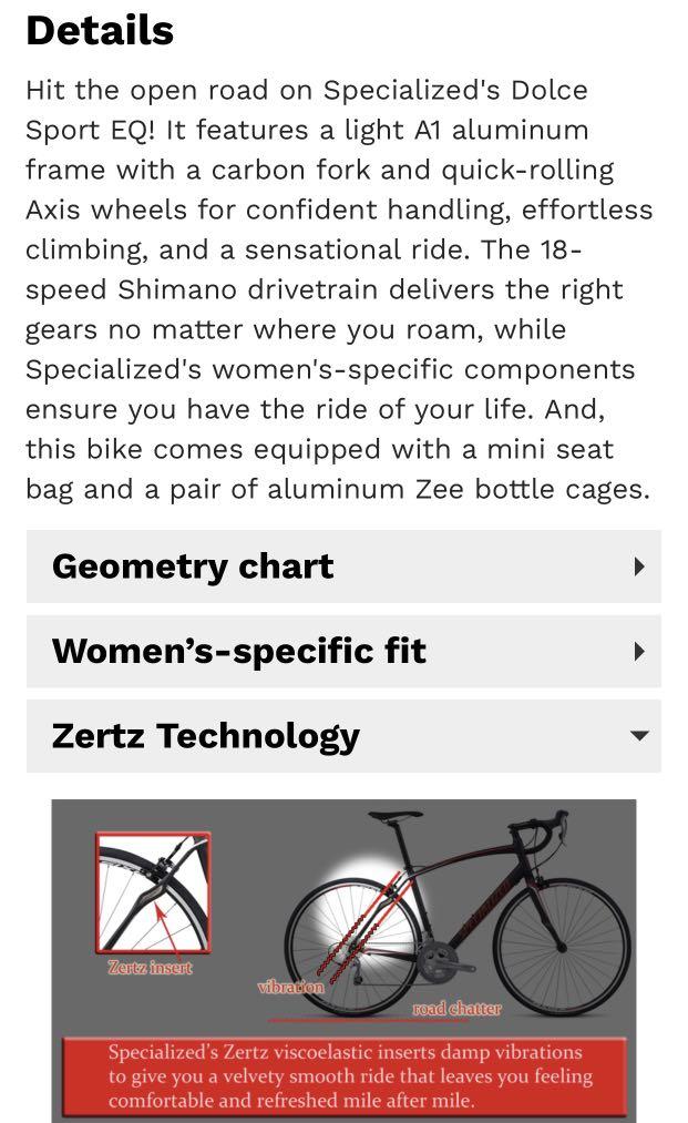 Specialized dolce sport eq outlet