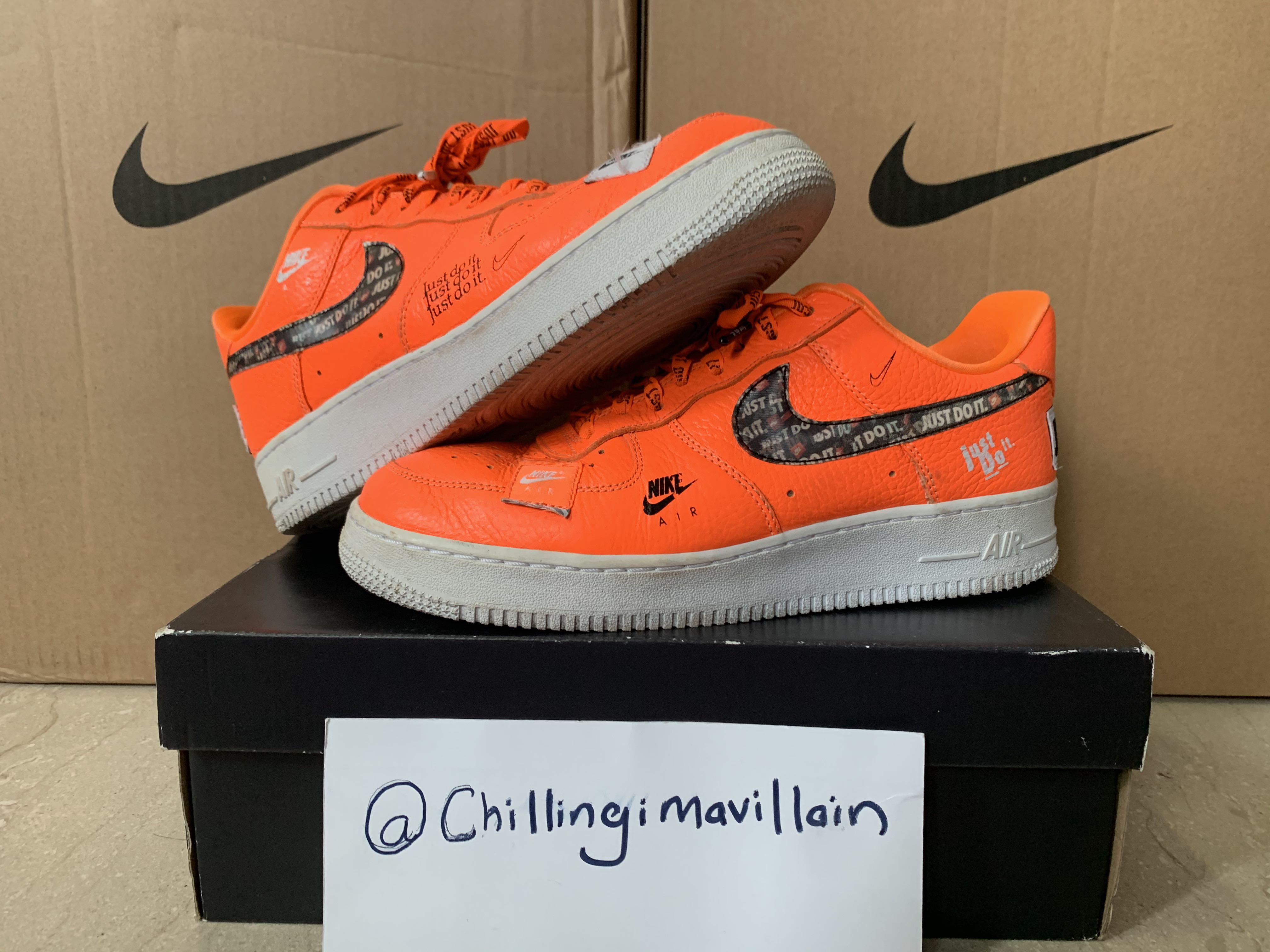 nike air force 1 07 just do it pack orange