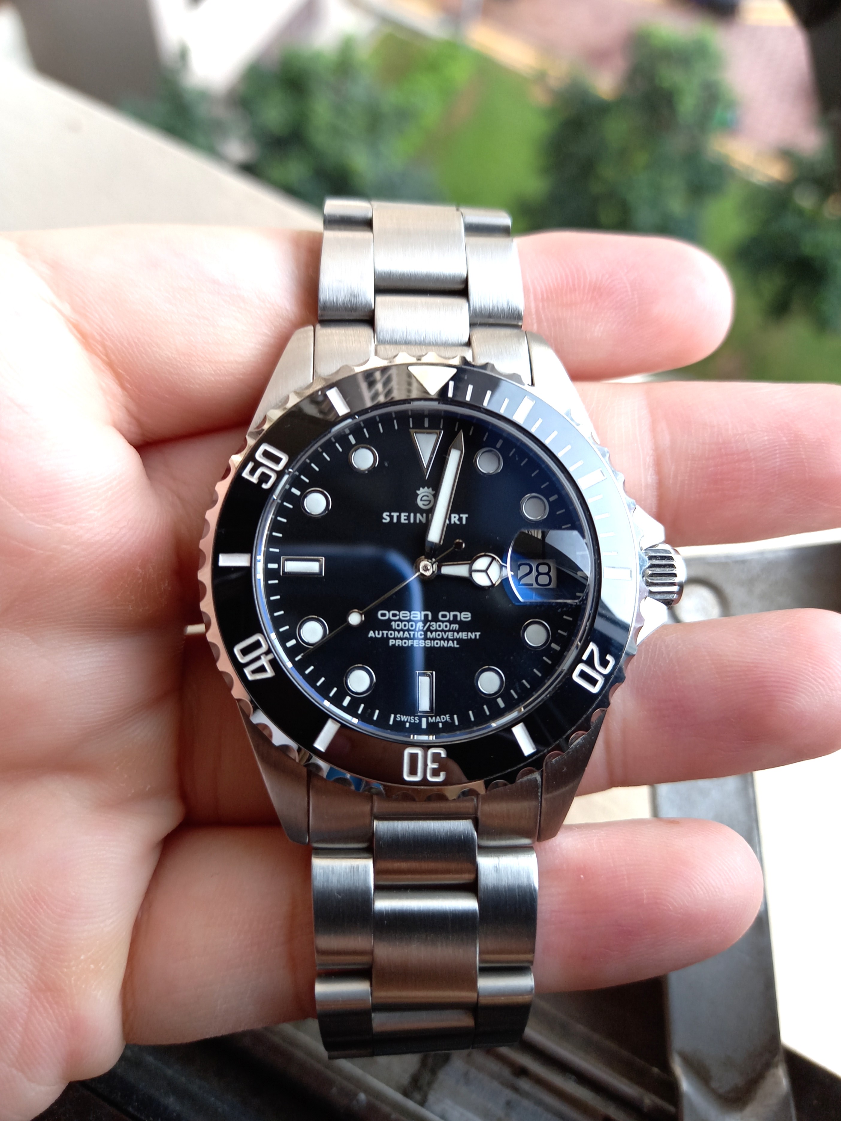 Steinhart ocean one top 39 black ceramic