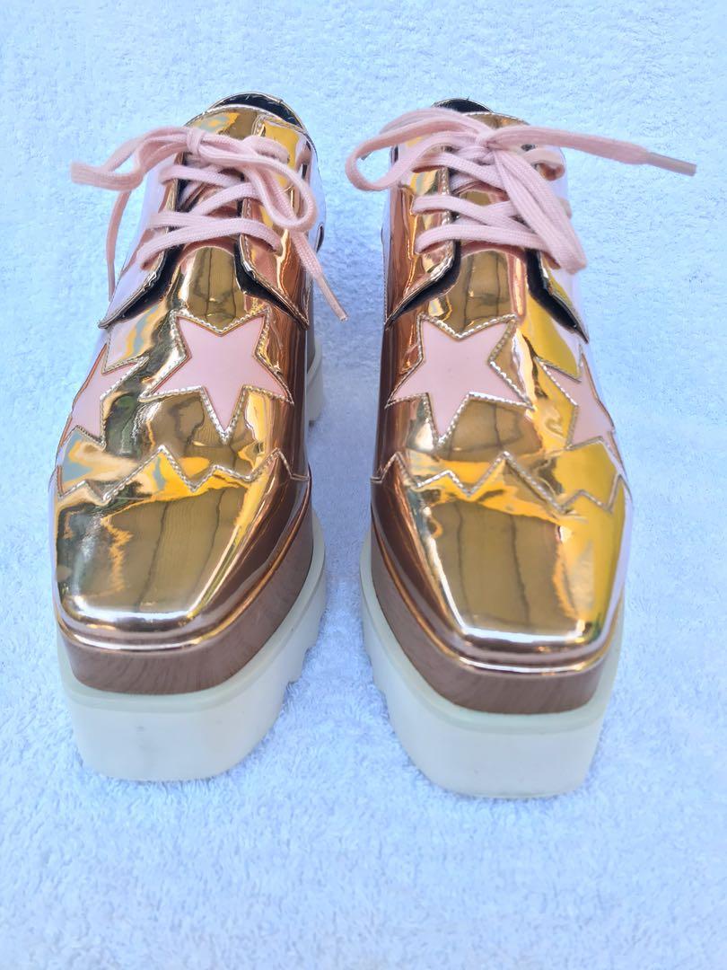 stella mccartney rose gold shoes