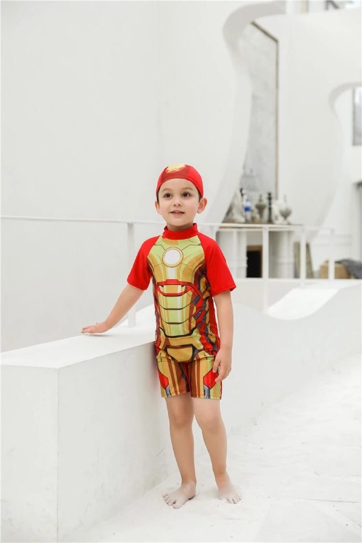 Childrens superhero swimming costumes sale
