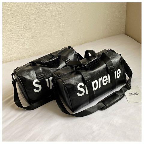 supreme leather duffle bag