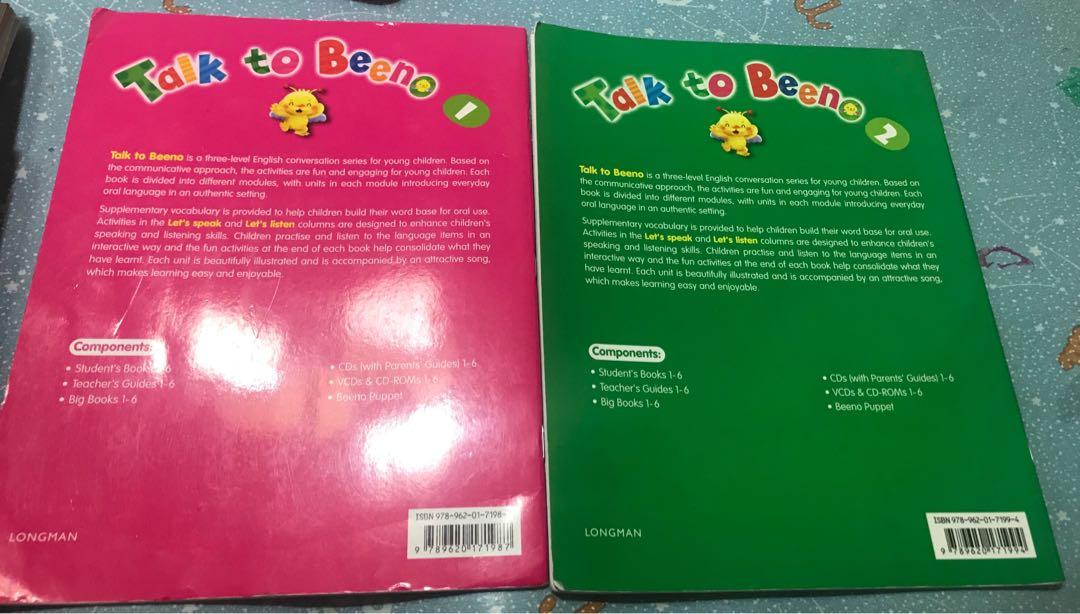 文具,　小說　Talk　to　Beeno　Book　(Canna　興趣及遊戲,　K1　English　Book),　書本　故事書-　Carousell