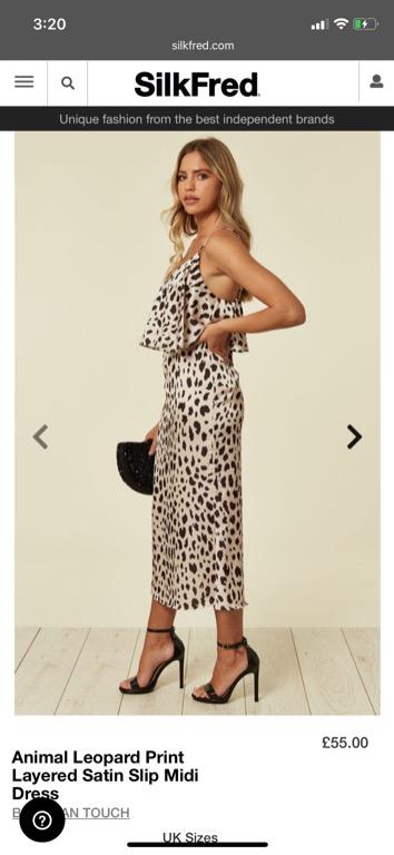 silkfred leopard print dress