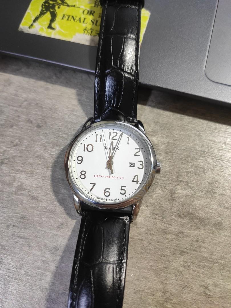 Timex easy reader discount signature