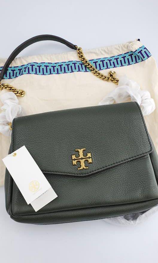 Tory Burch Kira pebbled small covertible shoulder bag, Luxury