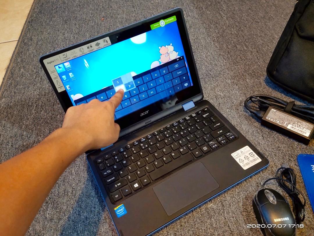 Touchscreen 2in1 Laptop 240gb Ssd 4gb Ram Quadcore 11 6 Inch Acer R11 Tablet Pc Electronics Computers Laptops On Carousell
