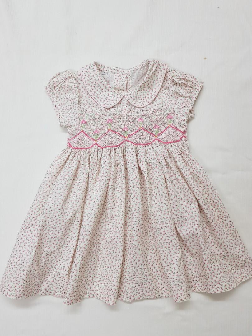 Girls Smocked Dress BNWT Two Available One Age 2yrs /& One Age 4yrs