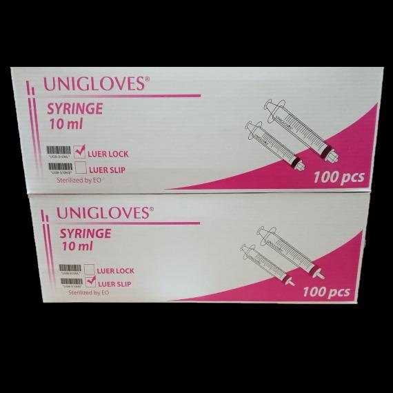 Unigloves Syringe Luer Slip Luer Lock 10ml Cc Babies Kids Nursing Feeding Breastfeeding Bottle Feeding On Carousell
