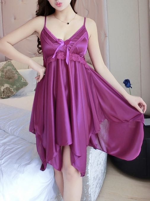 purple night dress