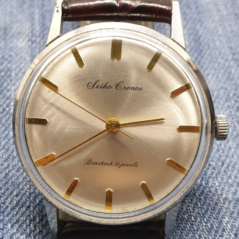 Seiko cronos hotsell diashock 21 jewels