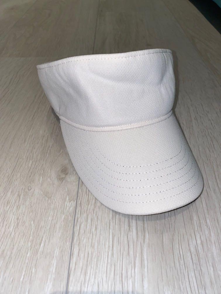 white golf visor