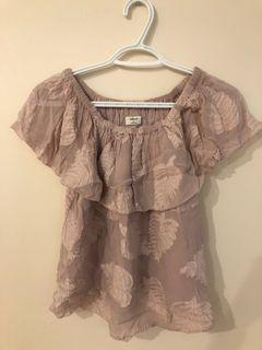 Wilfred off the shoulder blouse (xs) in Camille
