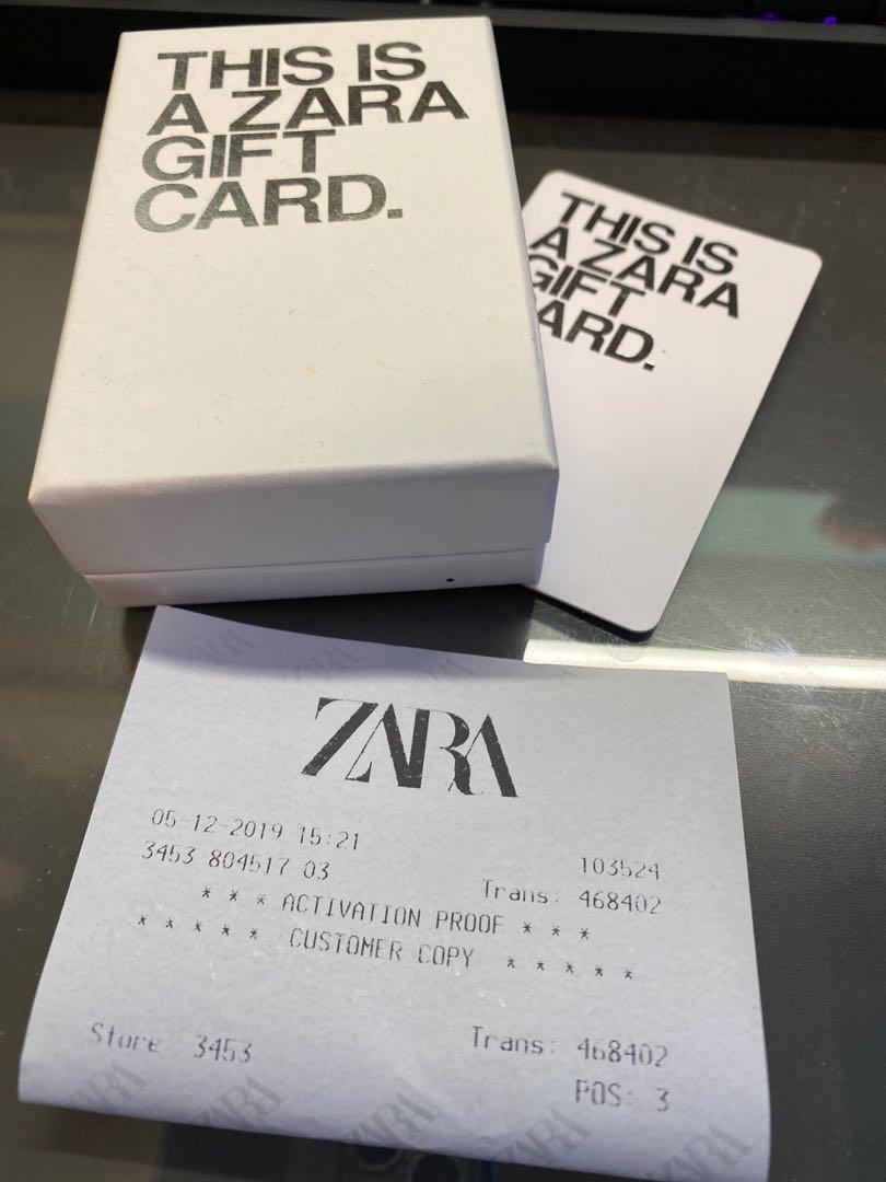 Zara Gift Card E GIFT CARDEgift CardGIFT CARDWOMAN
