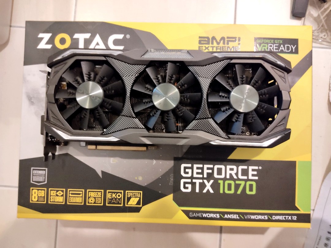 Zotac Geforce GTX 1070 AMP extreme 