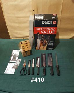 ZWILLING J.A. HENCKELS FOUR STAR 8 pc. Block Set (Made in Germany) Wusthof Global Shun Kitchenaid Breville