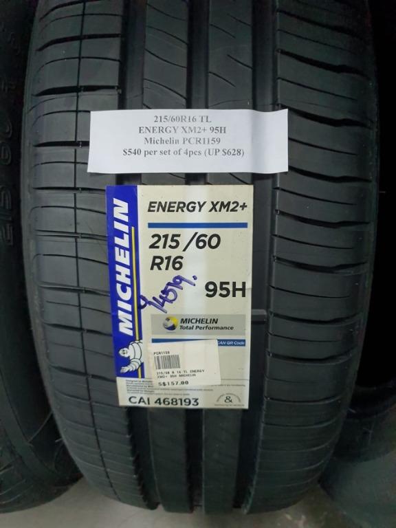 215 60r16 Tl Energy Xm2 95h Michelin Pcr1159 540 Per Set Of 4pcs