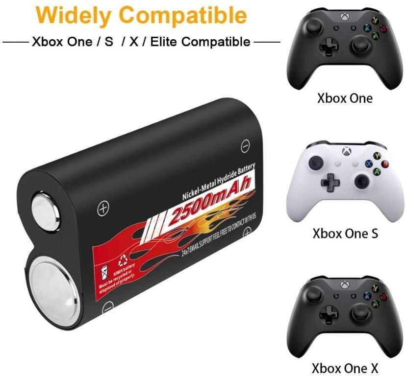 916FG Xbox One Controller Battery Pack 2 x 2500mAh High ...