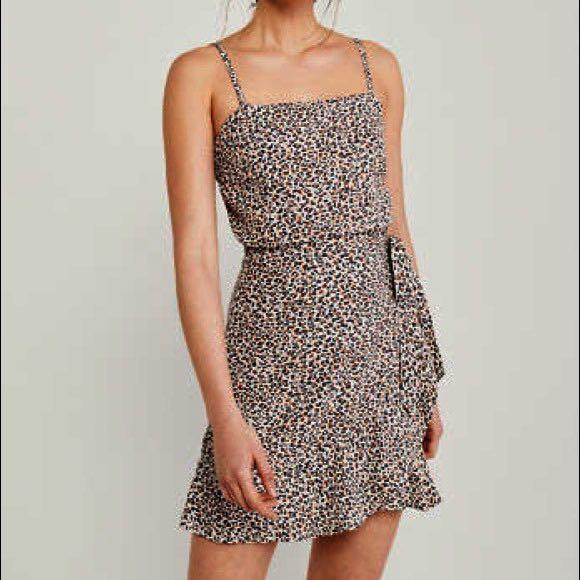 a&f leopard dress