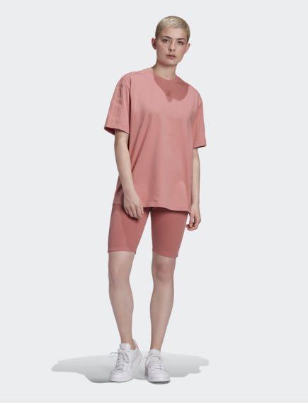Adidas OVERSIZED T-SHIRT Ash Pink, Fashion, Shirts Carousell