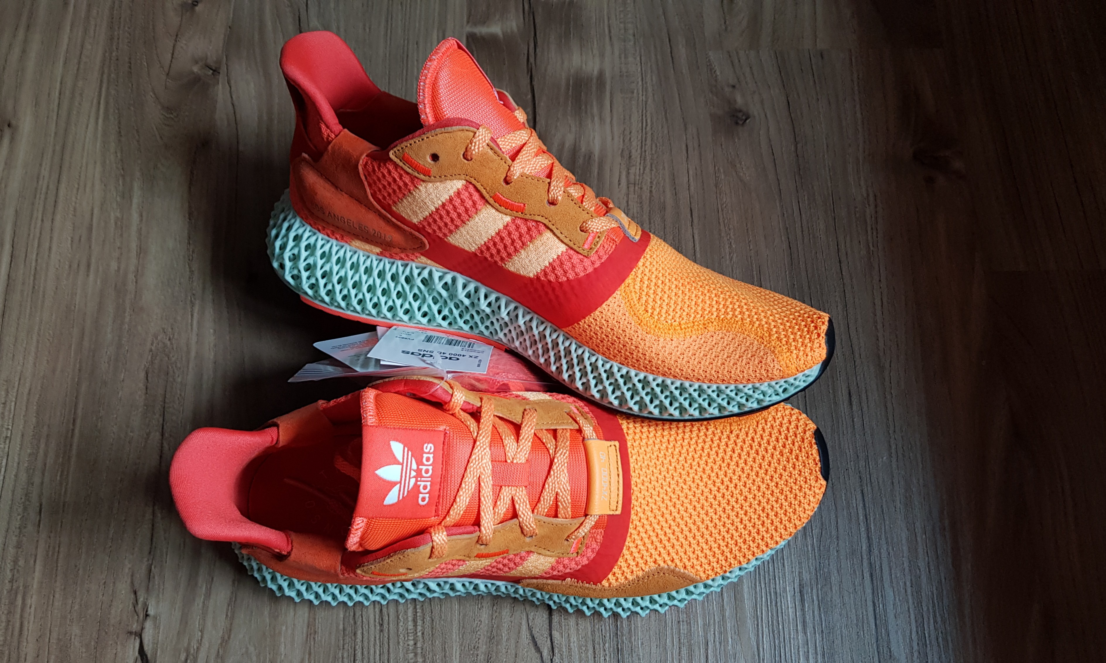 Tomar medicina Denso Derecho Adidas ZX4000 4D SNS Los Angeles Sunrise, Women's Fashion, Footwear,  Sneakers on Carousell