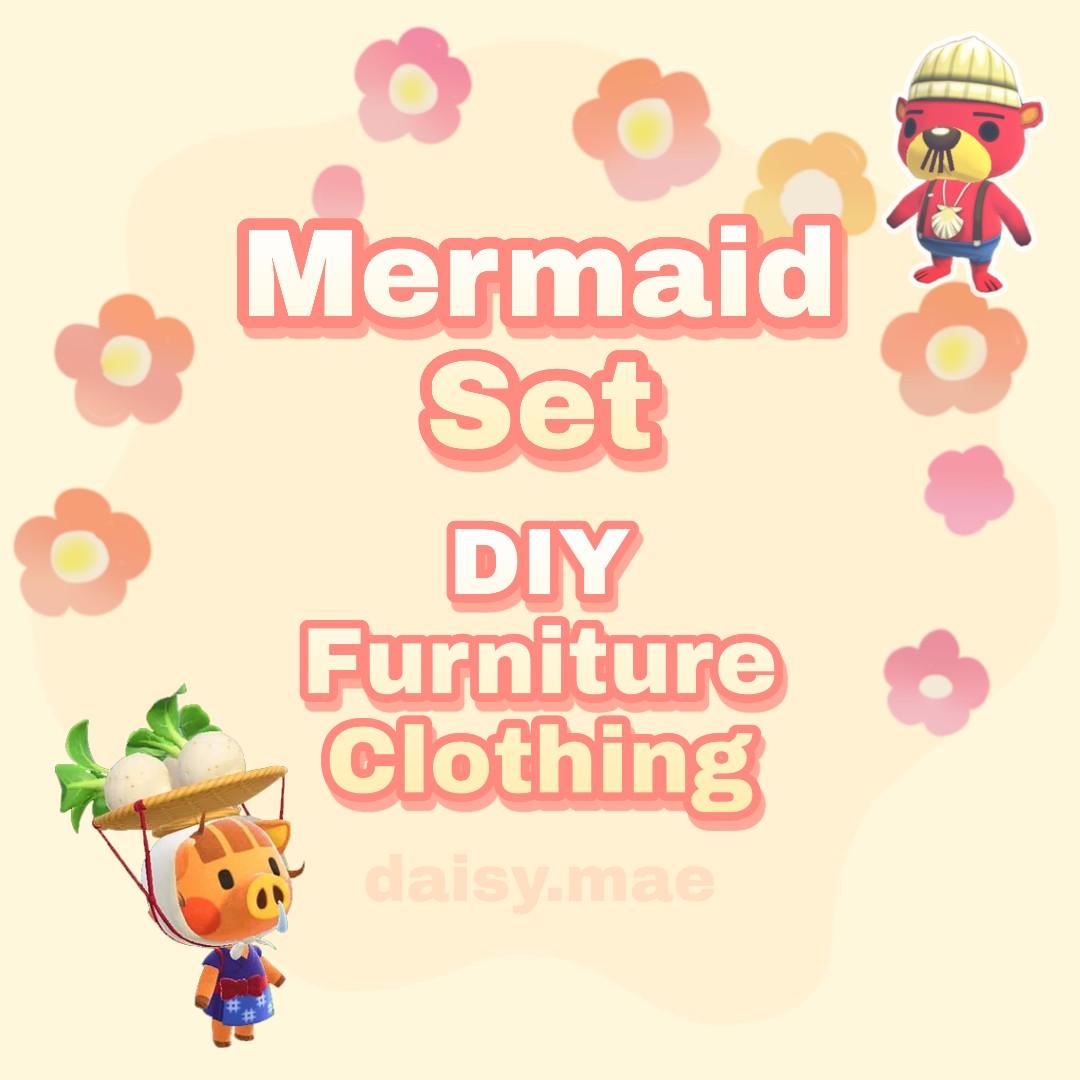 Animal Crossing Mermaid Set ACNH, Video Gaming, Video Game Consoles