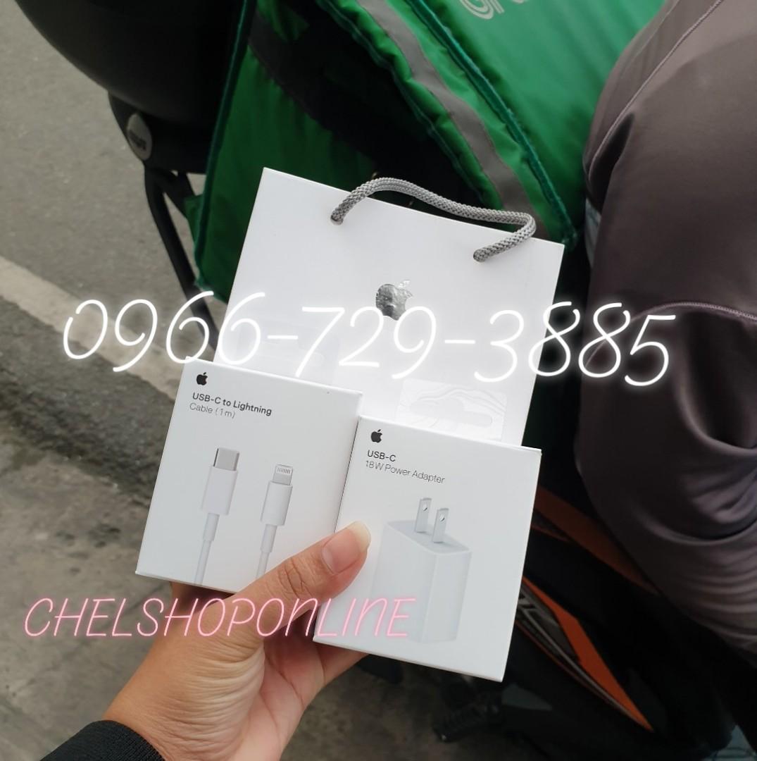 Apple 18W & USB-C to Lightning Cable. (Category: Cables & Adaptors) located in Manila. Submitted by chelshoptiqueph (Listing ID 1019280744, Image 1). Description: Ready stocks > Onhand > Cash on delivery ✔Guaranteed Original ✔ 7days replacement ✔ Brandnew ✔ With detailed/completed cablemarks and legit serial codes ✔ Moneyback if Proven F*ke ✔Paper bag included We Deliver Nationwide 💛 Stay safe💌 0966-729-3885.