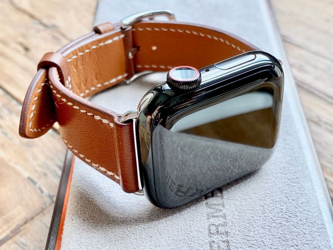 Leather Genuine Fauve Band Gold Plated for Apple Watch 