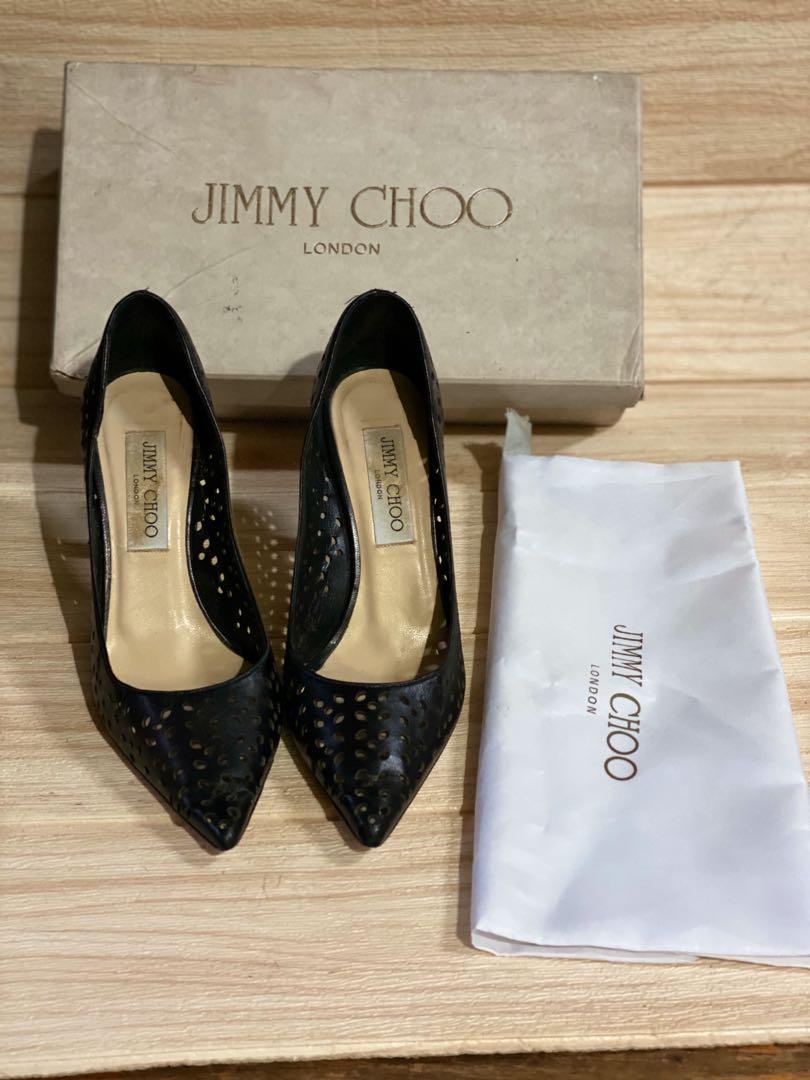 jimmy choo swarovski crystal studded heels