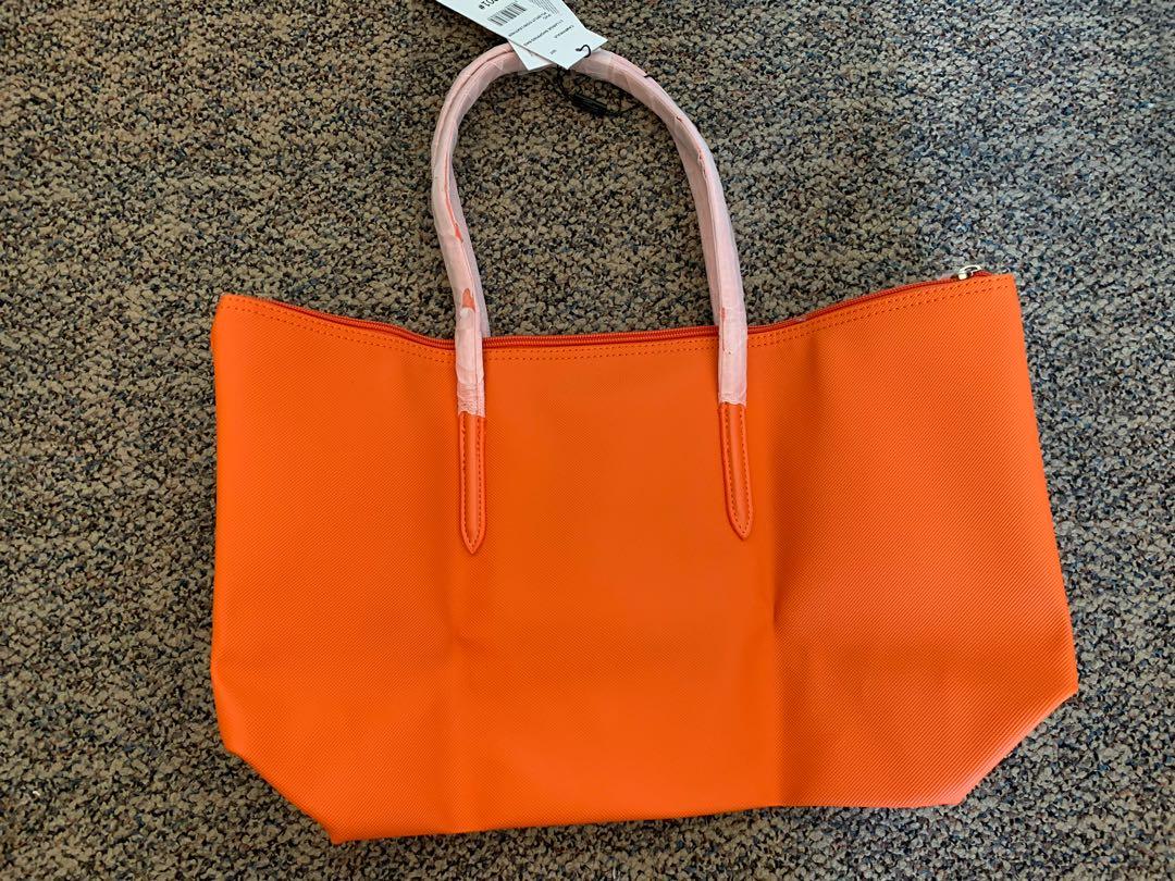 Authentic Lacoste Tote Bag (Orange), Women's Fashion, Bags & Wallets