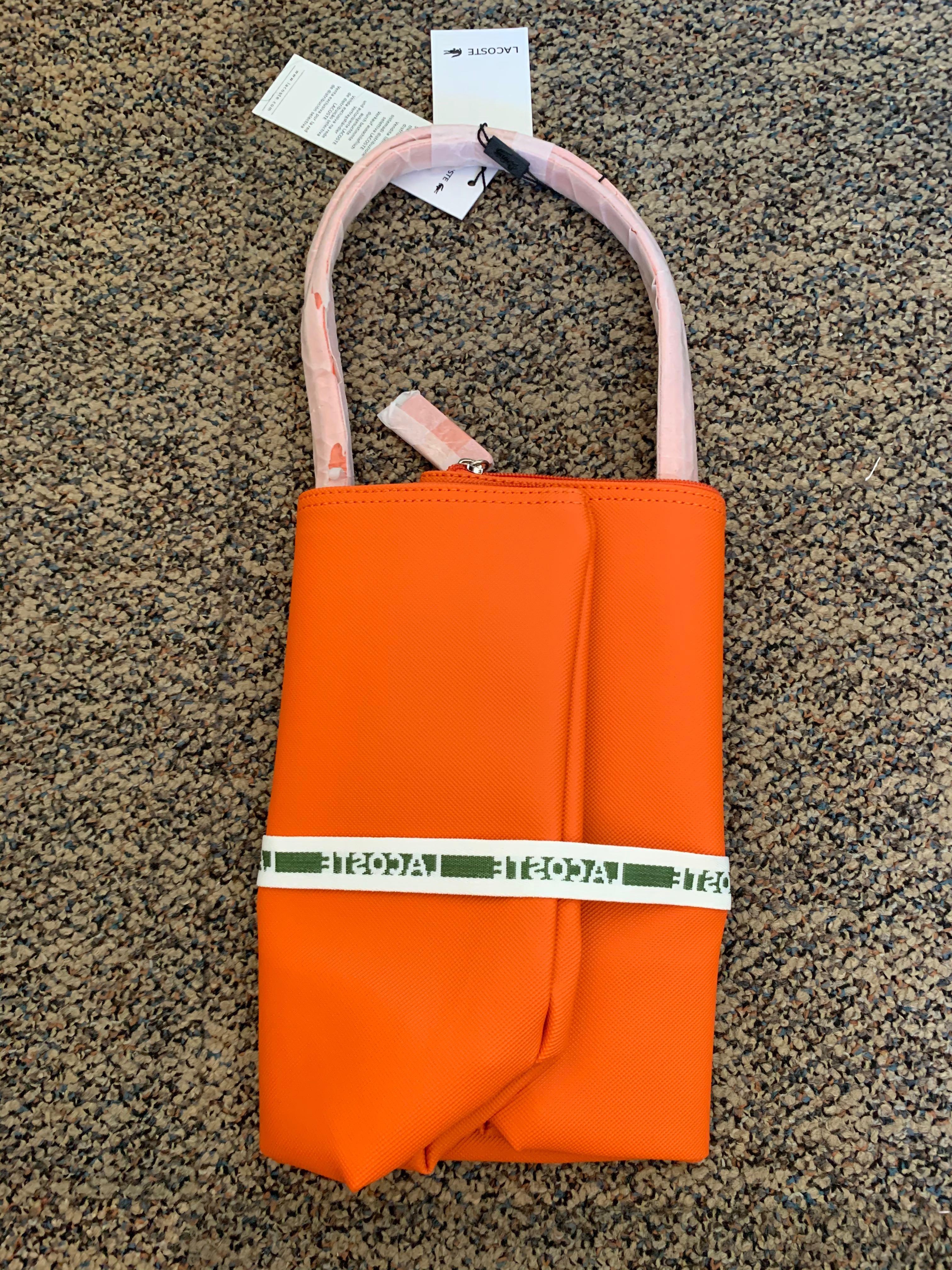 Authentic Lacoste Tote Bag (Orange), Women's Fashion, Bags & Wallets