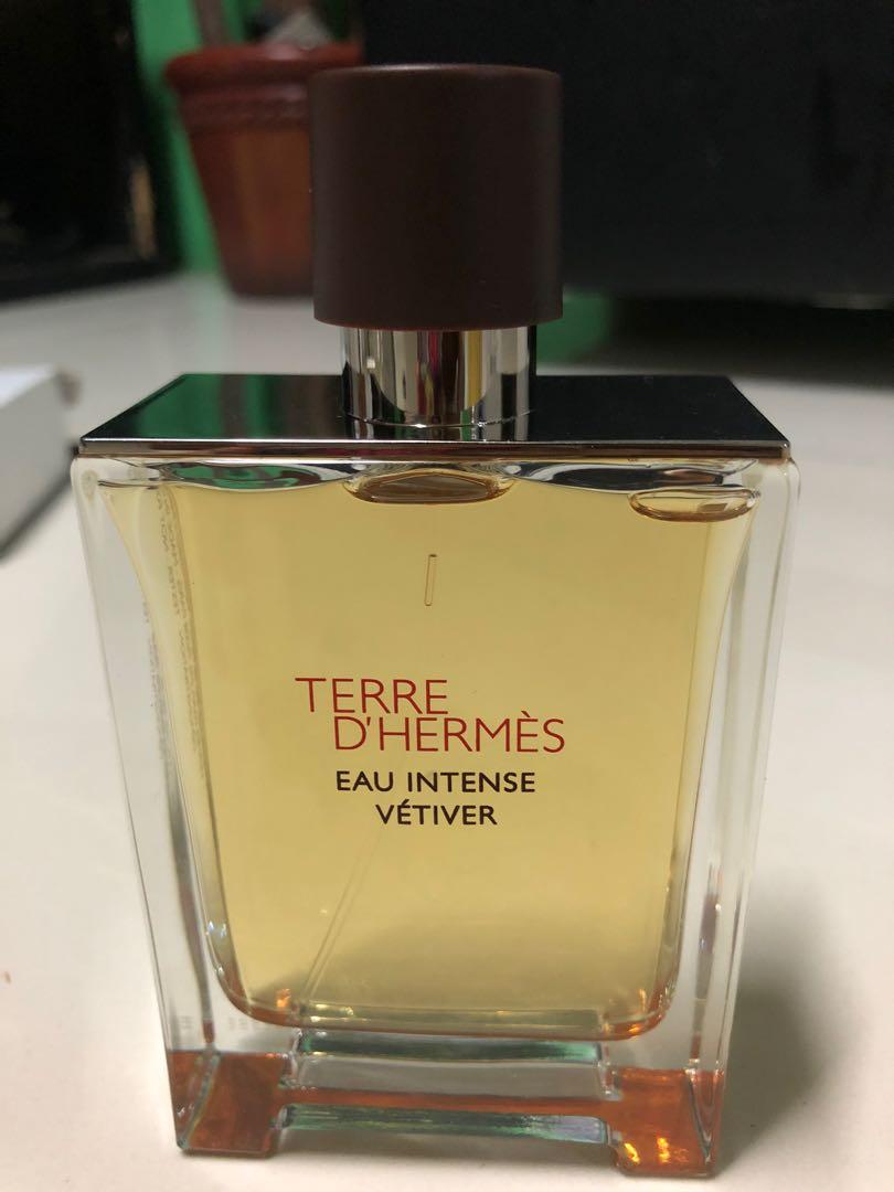 Authentic Terre D Hermes Eau Intense Vetiber Health Beauty Perfumes Nail Care Others On Carousell