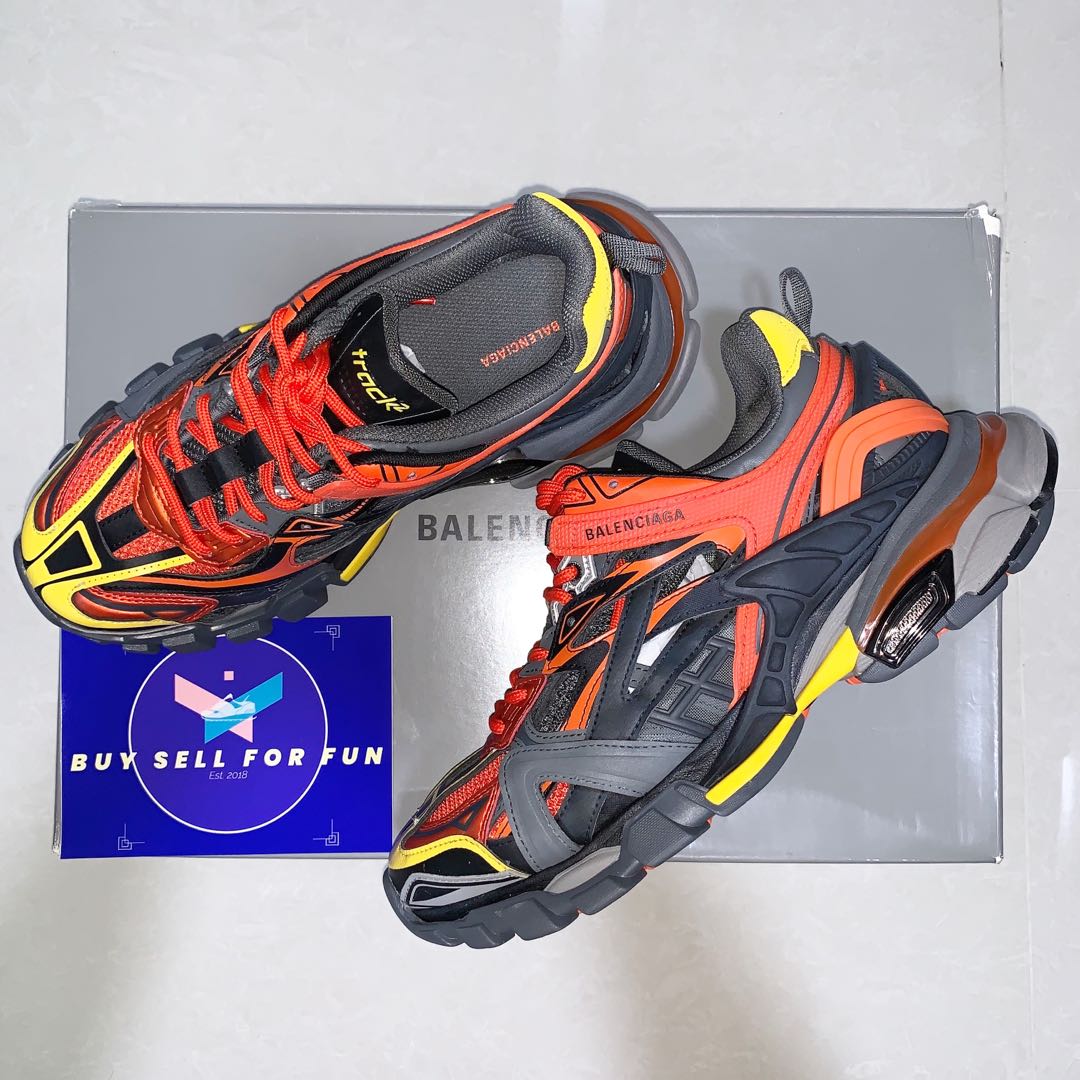 balenciaga track 2 orange