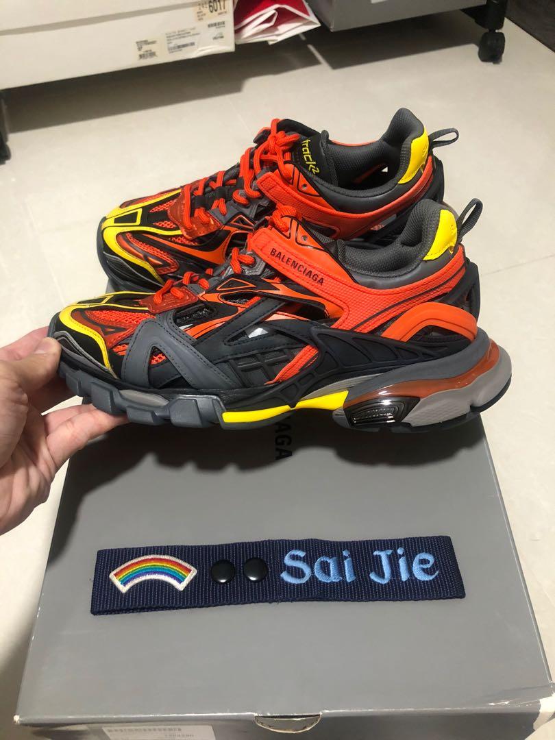 balenciaga track 2 orange