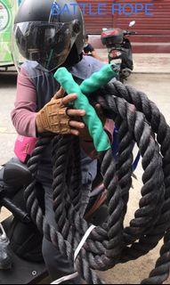 battle rope 75 pesos per feet 1 1/2 inch nylon not cotton(🔥madali masira ang cotton)👍