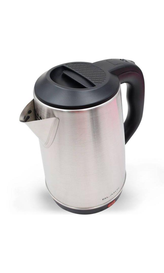 Blakk Electric Kettle (Category: Kettles & Airpots) located in Pasay City. Submitted by ayinong168 (Listing ID 1019205715, Image 2). Description: 2.3Litre capacity, 360 revolving turntable base, 1500watts, stainless steel, concealed heating element item is brand new, pm for inquiries.