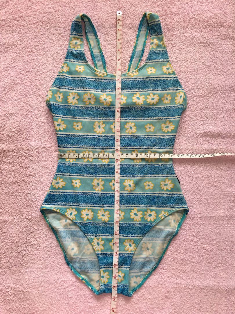 Blue Floral Swim Set
