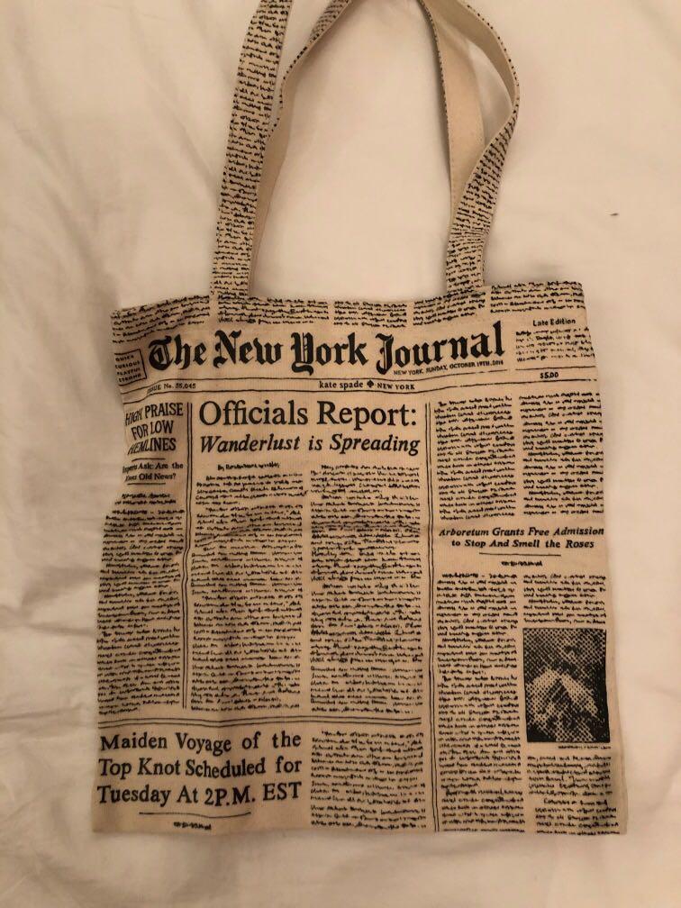 Kate spade newspaper discount tote