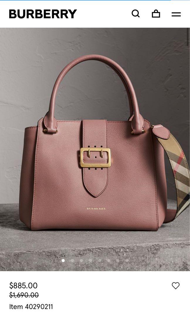 Burberry medium buckle tote, Luxury, Bags & Wallets on Carousell