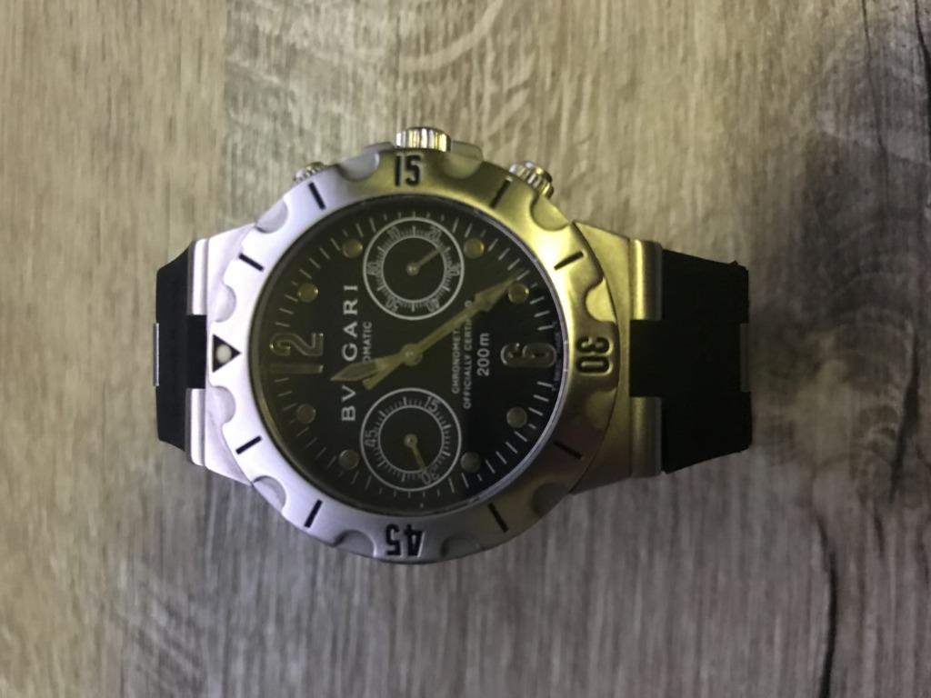 Bvlgari diagono scuba chronograph hot sale