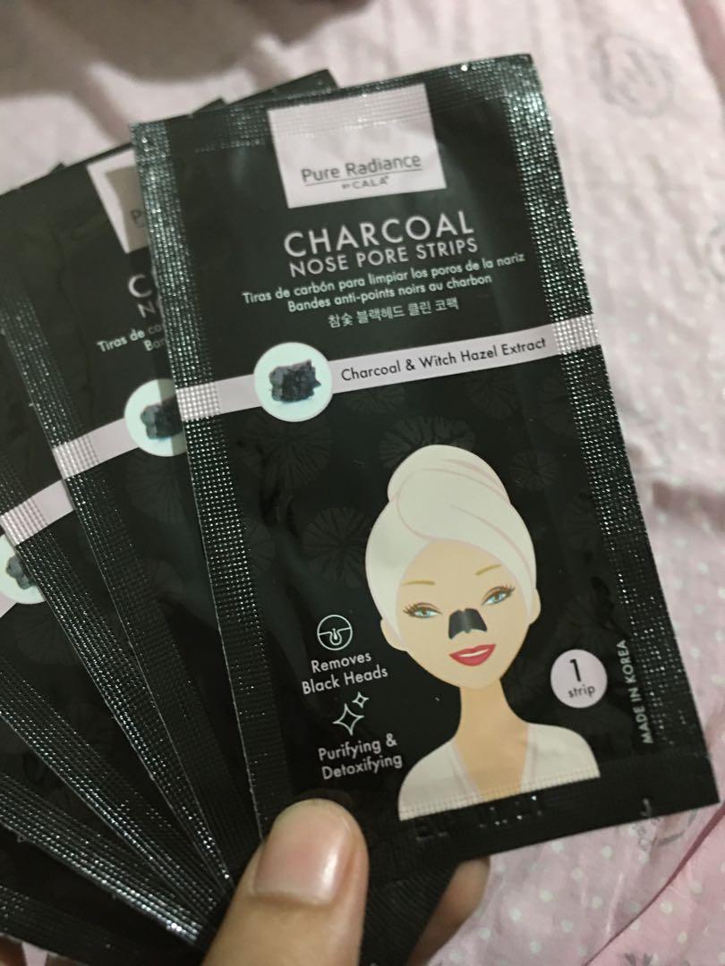Cala Pure Radiance Charcoal Nose Pore Strips 6 pcs, Beauty & Personal