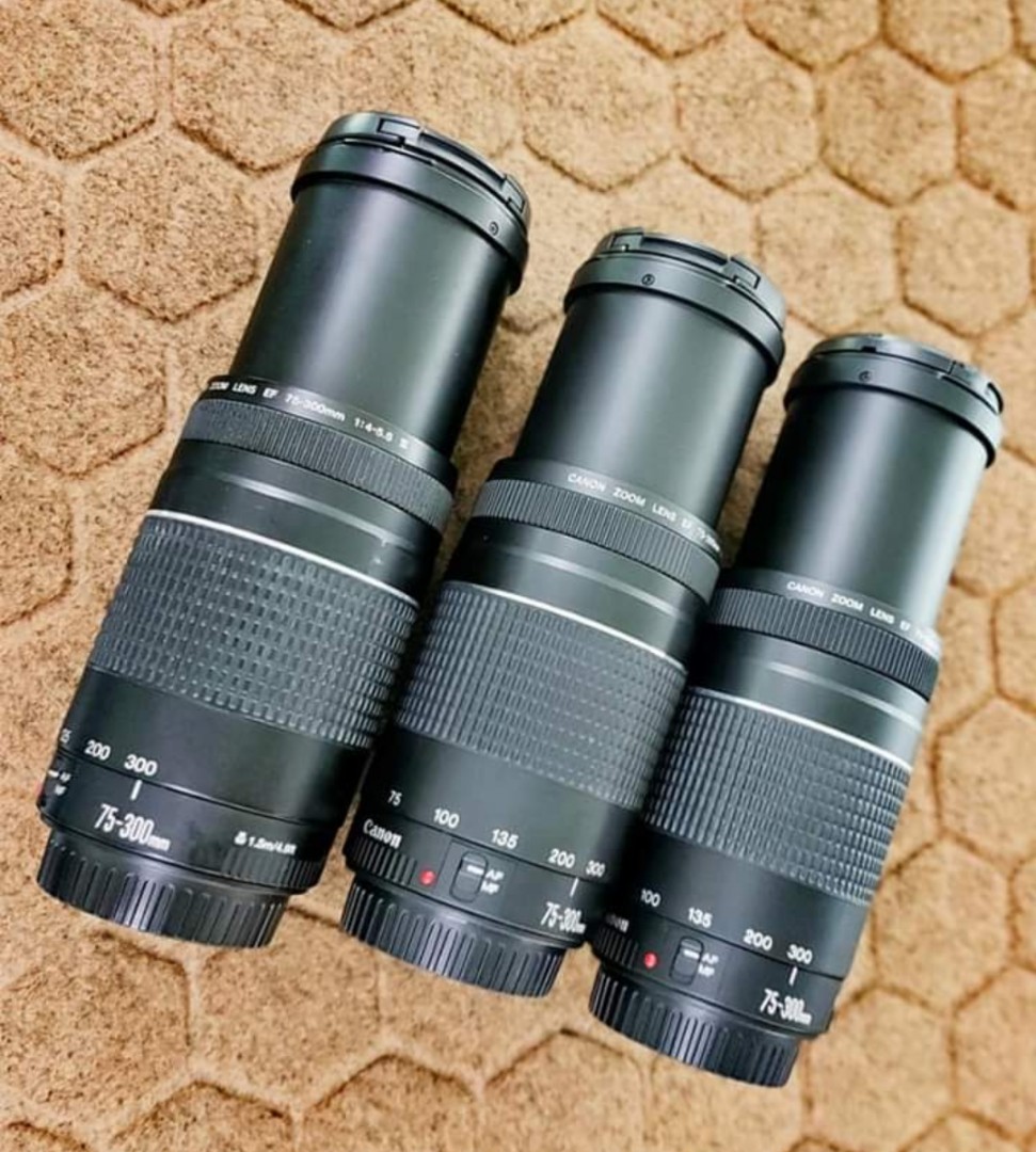 Canon 75 300mm Telephoto Zoom Lens Photography Lens Kits On Carousell