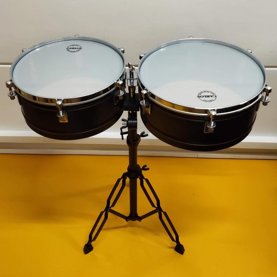 Carlos Timbales With Stand 110 Music Media Music Instruments On Carousell