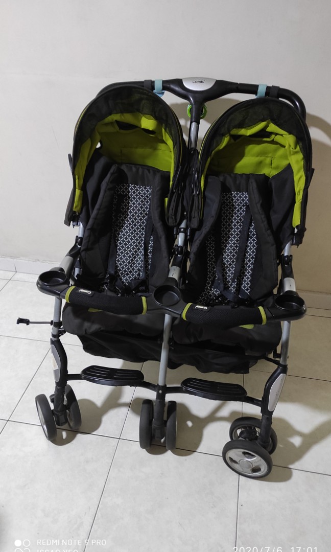 combi side by side double stroller