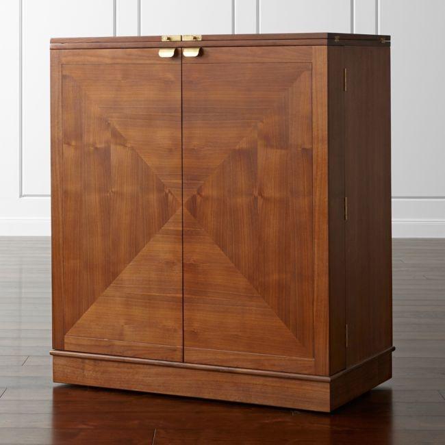 Crate Barrel Bar Cabinet Maxine Furniture Shelves Drawers On Carousell