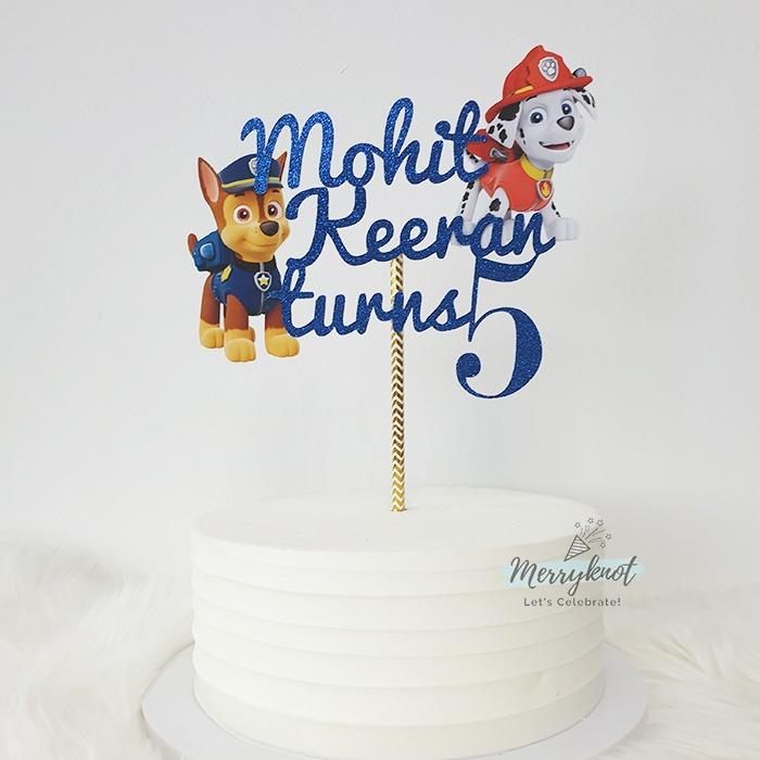 Customised Party Cake topper Cartoon characters Birthday Decoration