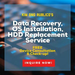 Data Recovery, OS Installation, HDD Replacement. FREE Checkup!