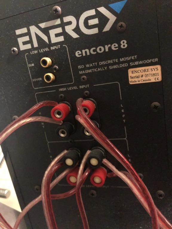 Energy Encore 8 Subwoofer Bass, Audio, Soundbars, Speakers & Amplifiers