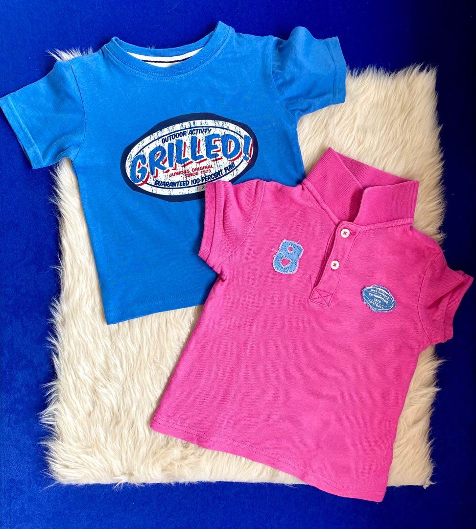 baby boy pink polo shirt